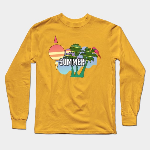 Summer Summer Long Sleeve T-Shirt by Lunar Attire